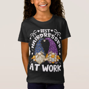 Best Hairdresser Gnomies For Mum With Funny Barber T-Shirt