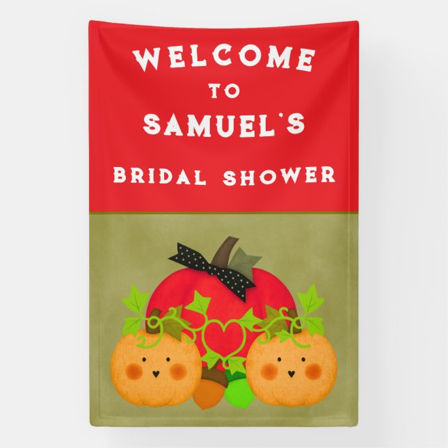 Best Halloween Bridal Shower Welcome Sign (Vertical)