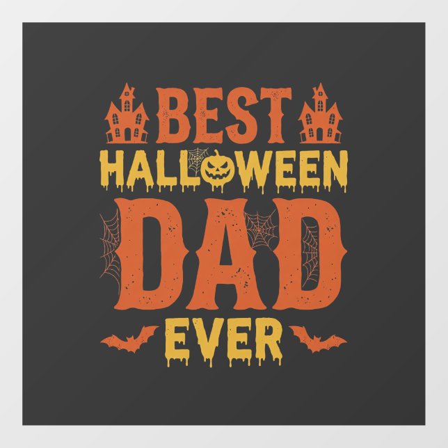 Best Halloween Dad Ever Vintage Distressed Design (Sheet)
