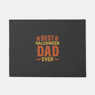 Best Halloween Dad Ever Vintage Distressed Design Doormat