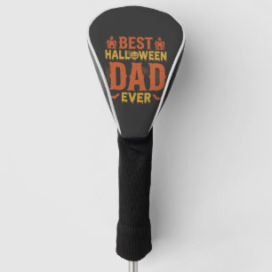 Best Halloween Dad Ever Vintage Distressed Design Golf Head Cover