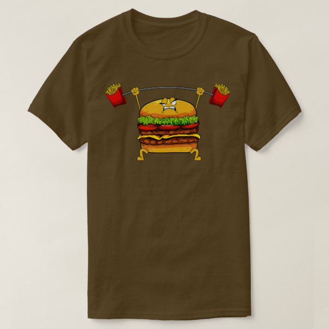 Best Hamburger Art Men Women Cheeseburger Fast Foo T-Shirt (Design Front)