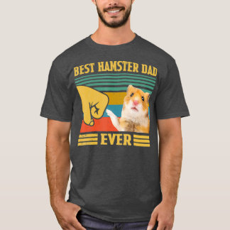 Best Hamster Dad Ever Vintage Fathers Day T-Shirt