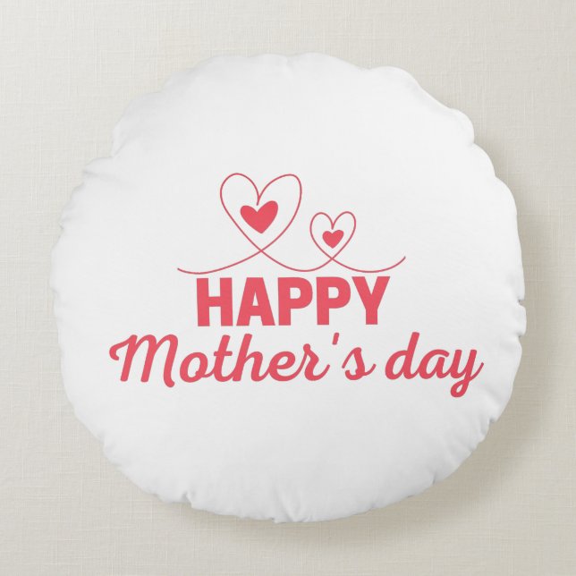 Best Happy Mother's Day Round Cushion (Front)