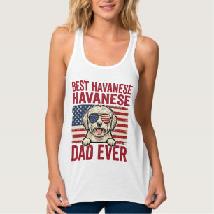 Best Havanese Dad Ever Patriotic Dog Shirt Design_