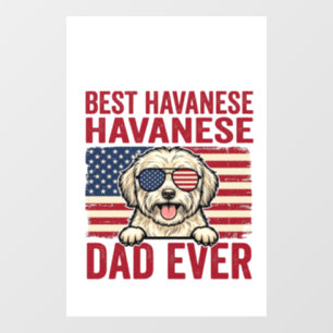 Best Havanese Dad Ever Patriotic Dog Shirt Design_