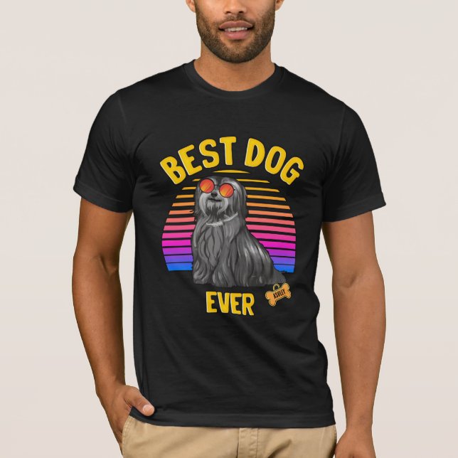 Best Havanese Dog Ever Retro T-Shirt (Front)