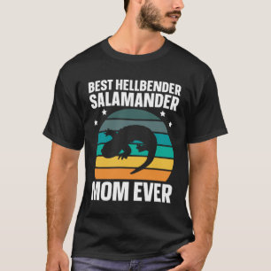 Best Hellbender Salamander Mum Biologist Retro T-Shirt