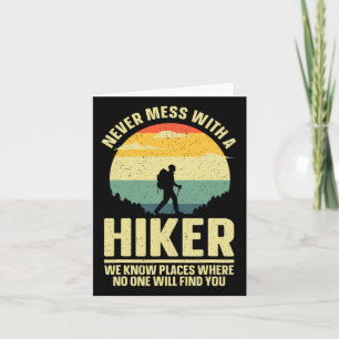 Best Hiking Art For Men Women Outdoor Hike Gear Hi Card