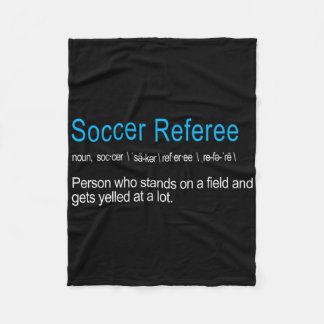 Best Hilarious Soccer Referee Definition Funny Gif Fleece Blanket