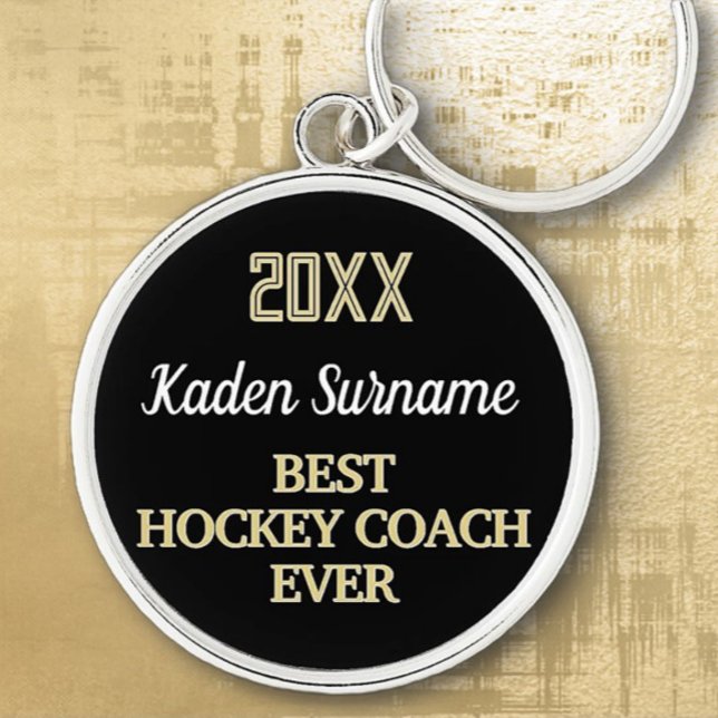 Best Hockey Coach Award Key Ring (Creator Uploaded)