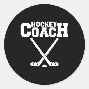 Best Hockey Coach Ever Proud Sports Team Mentor Mo Classic Round Sticker
