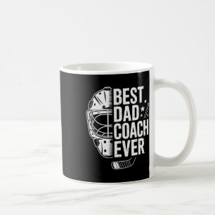 Best Hockey Dad Coach Ever Retro Father Hockey Coa Coffee Mug