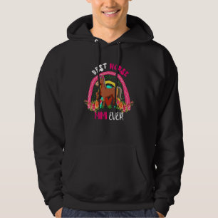 Best Horse Mimi Ever Cute Horse Bow Tie Farm Mothe Hoodie