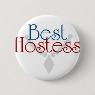 Best Hostess 6 Cm Round Badge