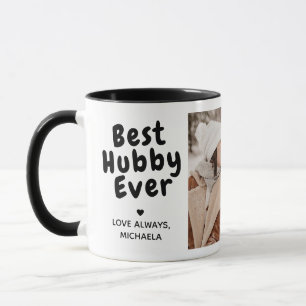 Best Hubby Ever 2-Photo Collage & Custom Message Mug
