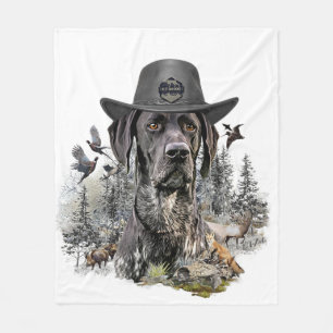 Best Hunting Dogs (GSP)    Fleece Blanket