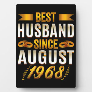 Best Husband 1968 Meaningful 52nd Anniversary Plaque
