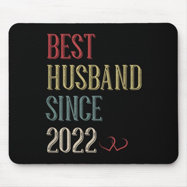 Best Husband 2022 3 Year 3rd Wedding Anniversary F Mouse Pad (Front)