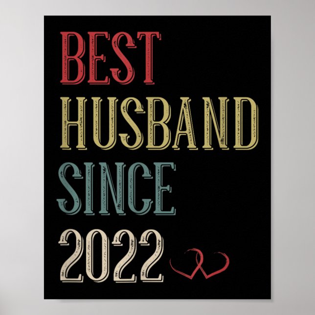 Best Husband 2022 3 Year 3rd Wedding Anniversary F Poster (Front)
