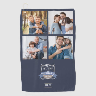 Best Husband By Par Personalised Photos Golf Towel