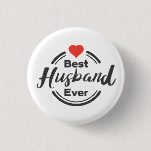 Best husband ever 3 cm round badge