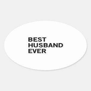 Best Husband Ever Oval Sticker