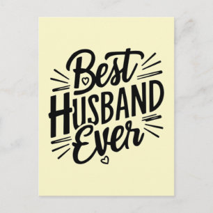 Best husband ever  postcard