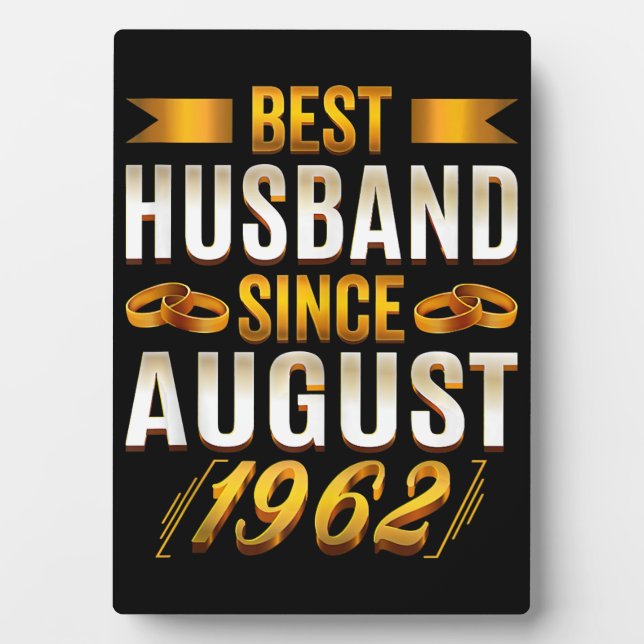Best Husband Funny 58th Anniversary Plaque (Front)