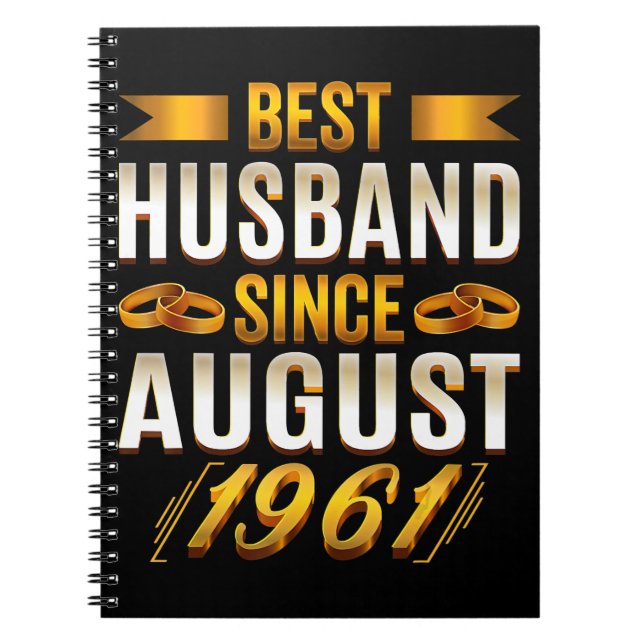 Best Husband Funny 59th Anniversary Parents Notebook (Front)
