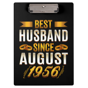 Best Husband Funny Anniversary Wife Clipboard