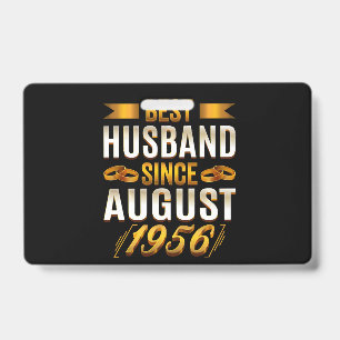 Best Husband Funny Anniversary Wife ID Badge