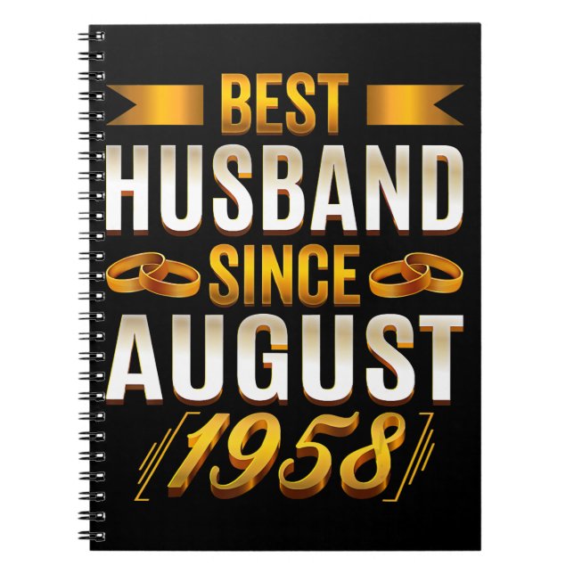 Best Husband FunnyAnniversary Mum Dad Notebook (Front)