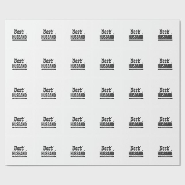 BEST HUSBAND in an Unsupporting Role- Wrapping Paper (Flat)