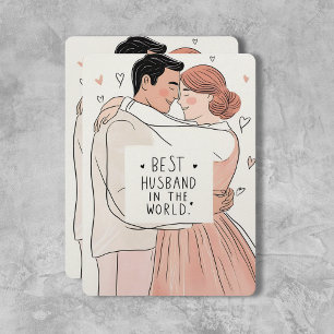 "Best Husband in the World" Greeting Card