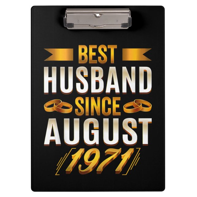 Best Husband Meaningfull Anniversary Parents Clipboard (Front)