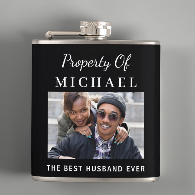 Best Husband Photo Hip Flask (Creator Uploaded)