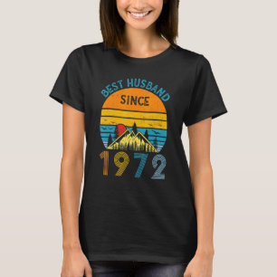 Best Husband Since 1972 50th Wedding Anniversary V T-Shirt
