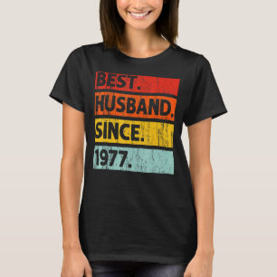 Best Husband Since 1977 45 Years 45th Wedding Anni T-Shirt