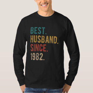 Best Husband Since 1982  40th Wedding Aniversary F T-Shirt