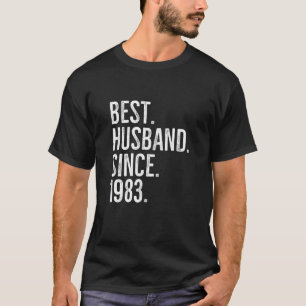 Best Husband Since 1983 Epic Couple Wedding Annive T-Shirt