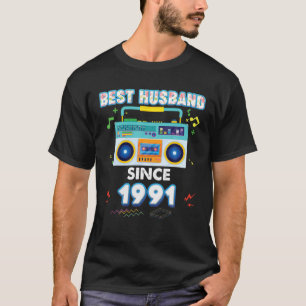 Best Husband Since 1991 Vintage Cassette 30Th Anni T-Shirt