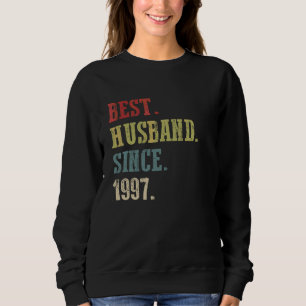 Best Husband Since 1997 25th Wedding Aniversary Sweatshirt