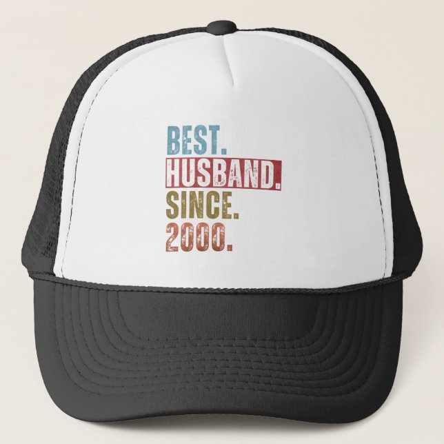BEST HUSBAND SINCE 2000  TRUCKER HAT (Front)