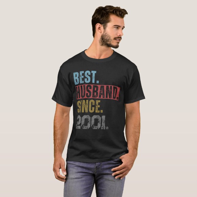 BEST HUSBAND SINCE 2001 PERSONALIZED T-Shirt (Front Full)