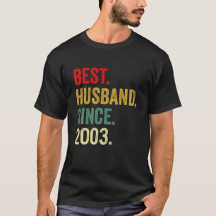 Best Husband Since 2003 19Th Wedding Anniversary T-Shirt