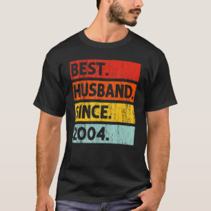 Best Husband Since 2004 18 Years 18th Wedding Anni T-Shirt