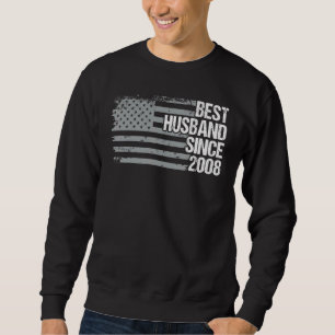 Best Husband Since 2008 14th Wedding Anniversary Sweatshirt