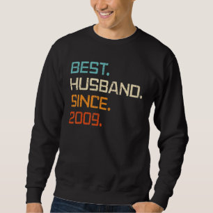 Best Husband Since 2009 14th Wedding Anniversary F Sweatshirt