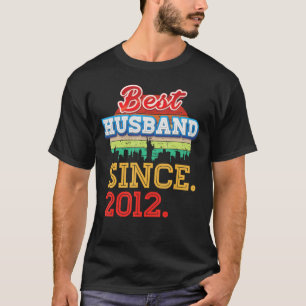 Best Husband Since 2012 10th Wedding Anniversary 1 T-Shirt